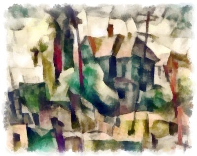 ビュー（緑）＃25,2016、 作： Alex Caminker