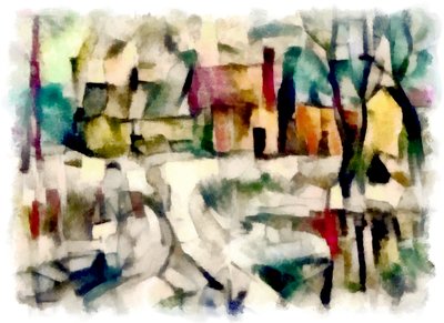 ビュー（緑）＃27,2016、 作： Alex Caminker