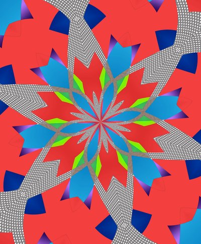 flowers #116,2019,(ミクストメディア) 作： Alex Caminker