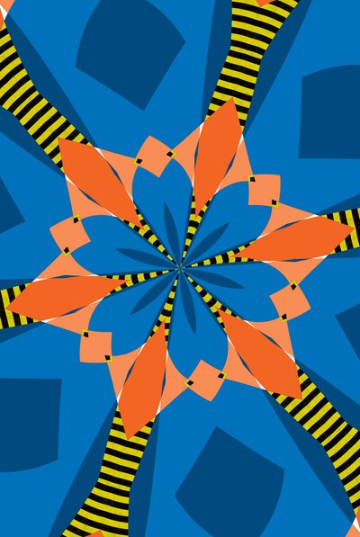 flowers #15,2019,(ミクストメディア) 作： Alex Caminker