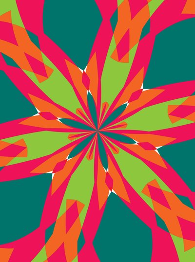 flowers #21,2019,(ミクストメディア) 作： Alex Caminker