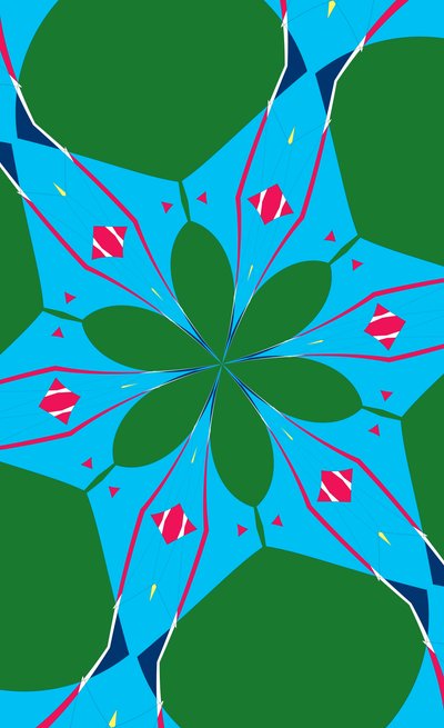 flowers #23,2019,(ミクストメディア) 作： Alex Caminker