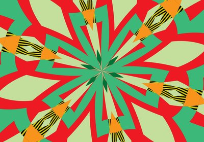 flowers #29,2019,(ミクストメディア) 作： Alex Caminker