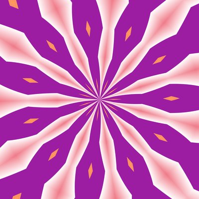 花 #4,2019,(グラデーション) 作： Alex Caminker