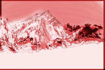 山,2019,(ミクストメディア) 作： Alex Caminker