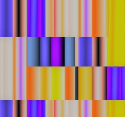ネイチャー・アズ・ア・テレビ,2017,(グラデーション) 作： Alex Caminker
