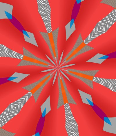 オーナメント #111,(ミクストメディア) 作： Alex Caminker