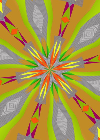 オーナメント #112,(ミクストメディア) 作： Alex Caminker