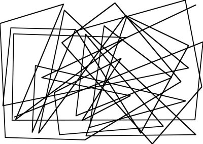 キュビズムのような文字列,2017,(mixed media) 作： Alex Caminker