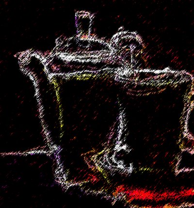 teatime,2020,(ミクストメディア) 作： Alex Caminker