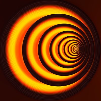 underground path(orange),2019,(mixed media) 作： Alex Caminker