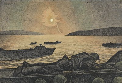 ドイツの炎が上がる 作： Alex Colville