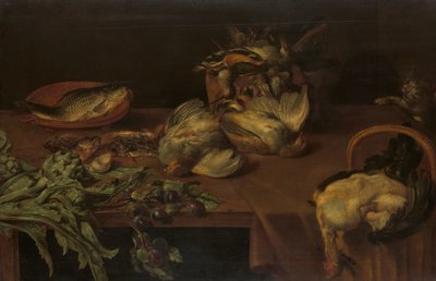 野鳥のある静物 作： Alexander Adriaenssen