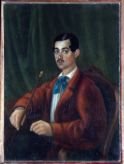 自画像。 ロシアの作家、ロマンティックな詩人、マルリンスキーの仮名で知られており、1825 年のデカブリスト蜂起またはデカブリスト蜂起のメンバーで、コーカサスに強制送還されました。 作： Alexander Alexandrovich Bestuzhev Marlinsky