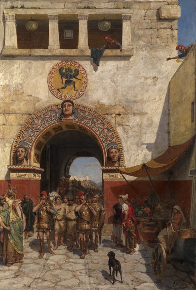 ヴォルテッラ、エトルリアの門 作： Alexander Alexandrovich Svedomsky