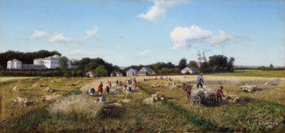 収穫、1884年。 作： Alexander Alexeyevich Kiselev