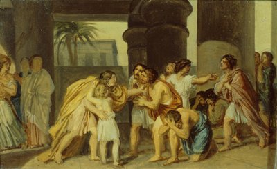 ジョセフは兄弟に自分自身を明らかにする、1830年代 作： Alexander Andreyevich Ivanov