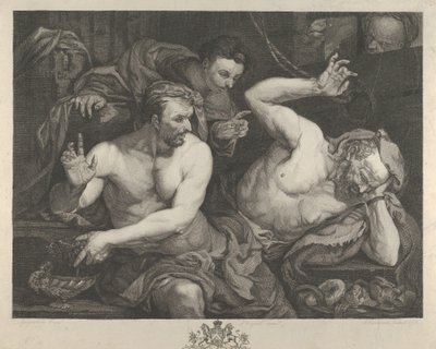 ファラオの主任執事兼パン屋の夢を解釈するジョセフ, 1766. 作： Alexander Bannerman