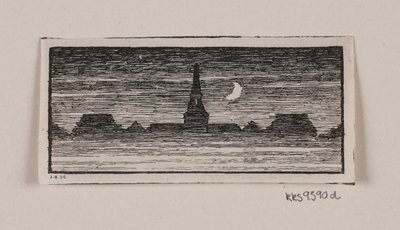 デンマーク語  H.ヘルツの "Posthuset i Hirschholm "のためのヴィネット 作： Alexander Blom
