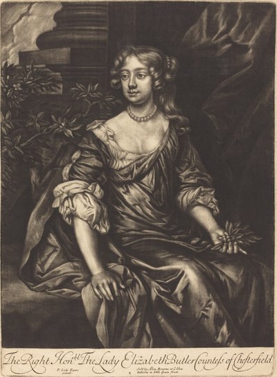 チェスターフィールド伯爵夫人、エリザベス・バトラー夫人 作： Alexander Browne after Sir Peter Lely