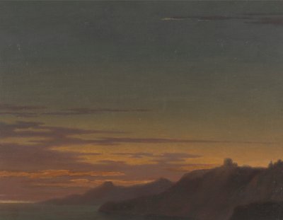 一日の終わり: 海岸に沈む夕日 作： アレクサンダー・コゼンス