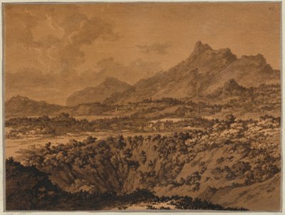 くぼみのある山の風景 作： アレクサンダー・コゼンス