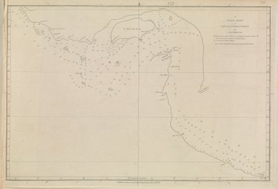 Dalrymple、Alexanderが1791年に出版した港の平面図。1773年ジョン・カント中尉によるペルシャ湾の平面図 作： Alexander Dalrymple