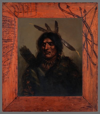 矢筒を持ったインディアンの男 作： Alexander Davis Cooper