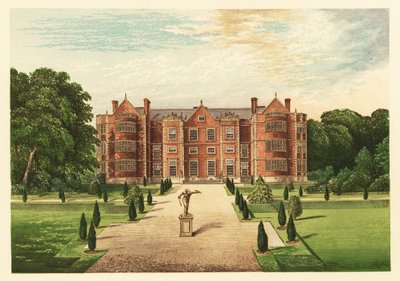 バートン アグネス ホール、ヨークシャー、イギリス。 1880年（彫刻） 作： Alexander Francis (after) Lydon