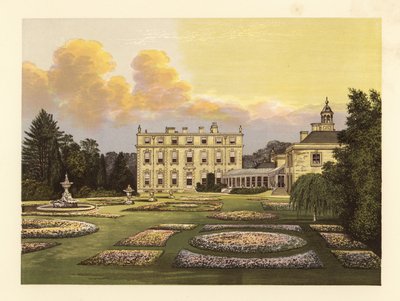 ディッチリー ハウスと庭園、オックスフォードシャー、イングランド。 作： Alexander Francis (after) Lydon