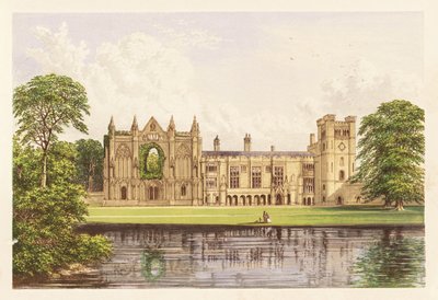 ニューステッド修道院、ノッティンガムシャー、イングランド。 1880年（彫刻） 作： Alexander Francis (after) Lydon
