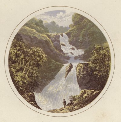 イギリスの湖の風景の口絵イラスト 作： Alexander Francis Lydon