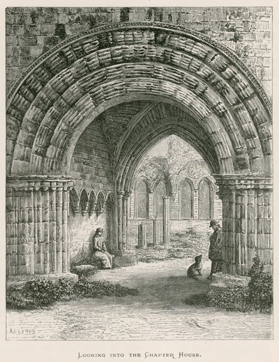 チャネスハウスを覗くファーネス修道院 作： Alexander Francis Lydon