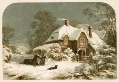 エマーソンの「雪の嵐」のイラスト 作： Alexander Francis Lydon