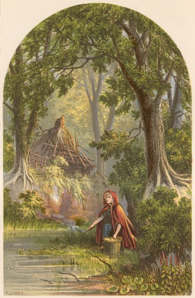 ゴールドスミスの無人村のイラスト 作： Alexander Francis Lydon