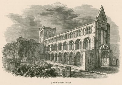 ジェドバラ修道院、北西から 作： Alexander Francis Lydon