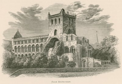 南東からのジェドバラ修道院 作： Alexander Francis Lydon