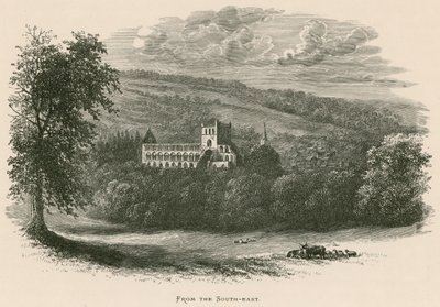 ジェドバラ修道院、南東から 作： Alexander Francis Lydon