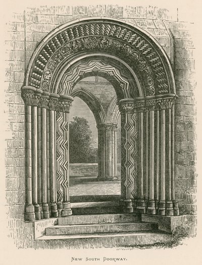 ジェドバラ修道院、ニューサウス戸口 作： Alexander Francis Lydon