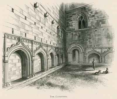 メルローズ修道院、回廊 作： Alexander Francis Lydon