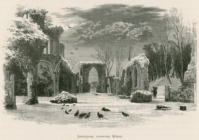 ネットリー修道院、インテリア、西向き 作： Alexander Francis Lydon