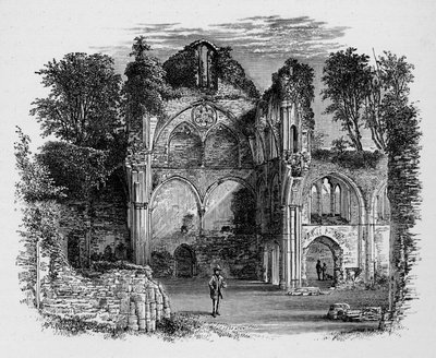 南トランセプト、ネットリー修道院、c1880、1897 作： Alexander Francis Lydon