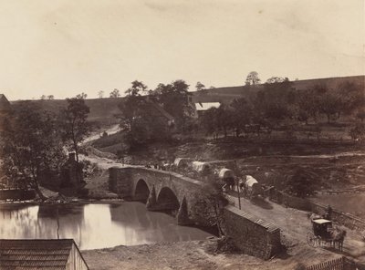 アンティータム橋、シャープスバーグとブーンズボロ ターンパイク、No. 3、1862 年 9 月。 作： Alexander Gardner