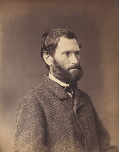 [ツイード ジャケットのひげを生やした男]、1860 年代初頭。 作： Alexander Gardner.