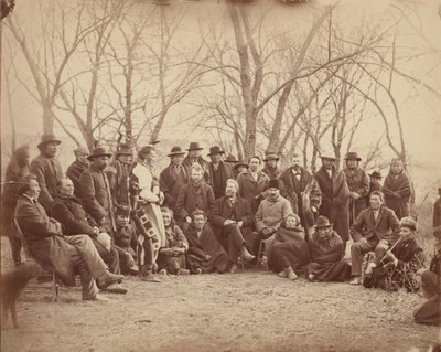 政府機関を持つインディアン、1860 年代初頭。 作： Alexander Gardner