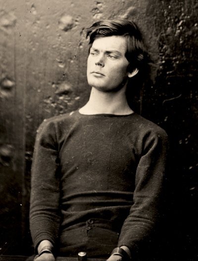 USSソーガスに乗ったリストアイアンのルイスパウエル、1865年 作： Alexander Gardner