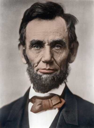 Portrait of Abraham Lincoln - エイブラハム・リンカーン（1809-1865）の肖像 アメリカ合衆国第16代大統領。写真提供：Alexander Gardner 作： Alexander Gardner