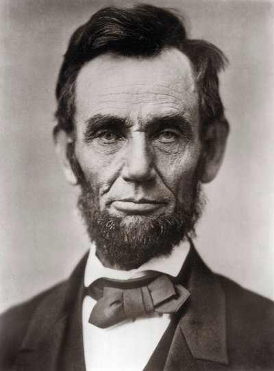 Portrait of Abraham Lincoln - エイブラハム・リンカーン（1809-1865）の肖像 アメリカ合衆国第16代大統領。写真提供：Alexander Gardner 作： Alexander Gardner