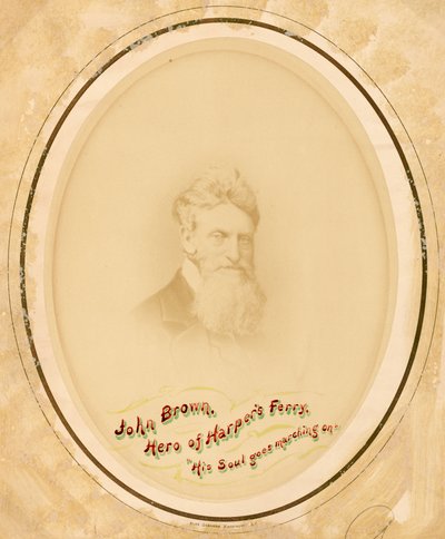 ジョン・ブラウンの肖像、カリフォルニア州。 1859年。 作： Alexander Gardner
