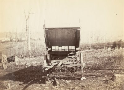 無題、「フィールド テレグラフ バッテリー ワゴン」 作： Alexander Gardner